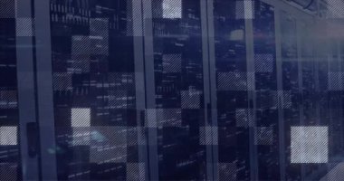 Dizi LED flaş, dijital karelerin görünmesi ve veri akışını görselleştirmek için hareket etmesiyle başlıyor. Teknoloji, siber güvenlik, veri, ağ oluşturma, dijital, gelecekçi, yenilik