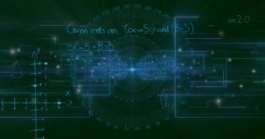 Holografik matematiğin başlangıcında ortaya çıkan şebeke çemberleri canlandırma elementlerini canlandırıyor, kavramları canlandırıyor. Gelecek, dijital, hareket, analitik, bilimsel, kavramsal, matris