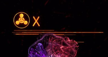 Simge beliriyor, çizgiler genişliyor, kırmızı bulut yükseliyor, yazıları RED ALERT 'e kaydırmak eylem gerektiriyor. Teknoloji, dijital, ağ, uyarı, uyarı, fütüristik, veri