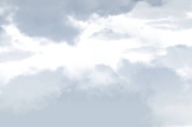 Güneşli bir günde bulutlu manzaranın sakin görünümü