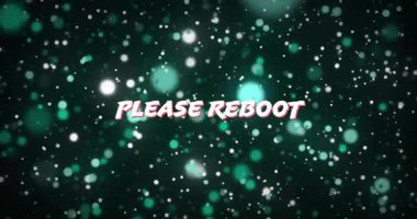 Açılış sahnesi başlıyor. Lütfen yeniden yükleme metni küçültüldü. Bokeh drift sunum sunumu. Dijital, fütüristik, soyut, hareket, animasyon, teknoloji, canlı