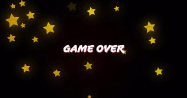 ME OV 'ye yakınlaştırılırken görüntüleme geri çekiliş başlatılıyor ve altın yıldızlar sürüklenirken oyun üzerinden metin ortaya çıkıyor. Dijital, soyut, sinematik, fütürist, dinamik, minimalist, kutlayıcı