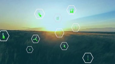 Sabah güneşi, yeşil simgelerin doğuşunu başlatarak ekolojik verileri yeniden düzenliyor. Yenilenebilir, sürdürülebilirlik, yenilik, çevre, ekosistem, enerji, teknoloji