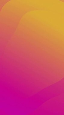 Turuncu ve pembe şekilli ağaçlı ampullerin animasyonu. Teknoloji, ekoloji ve dijital arayüz kavramı dijital olarak oluşturulmuş video.