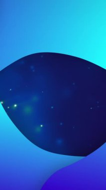 Animation of shapes moving over blue background. Abstract background and pattern concept digitally generated video.