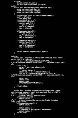 Koyu arkaplan üzerindeki bilgisayar verileri