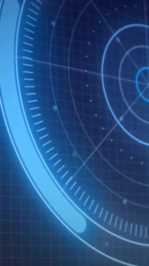 Siyah arkaplan taraması ile veri işleme animasyonu. Küresel teknoloji, hesaplama, bağlantılar ve dijital arayüz konsepti dijital olarak oluşturulmuş video.