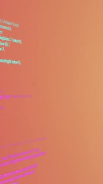 Veri işleme üzerine beyaz erkek futbol oyuncusunun animasyonu. Küresel spor ve dijital arayüz kavramı dijital olarak oluşturulmuş video.