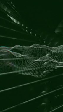 Siyah zemin üzerindeki DNA ipliği üzerinde beyaz çizgilerin animasyonu. Küresel bilim, bilgisayar ve dijital arayüz kavramı dijital olarak oluşturulmuş video.