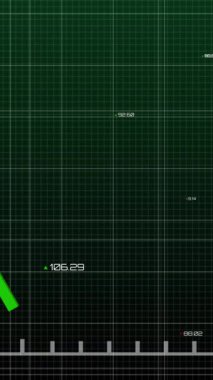 Yeşil çizgi animasyonu ve şebeke üzerinde sayılarla istatistik işleme. küresel iş, bağlantılar, veri işleme ve teknoloji konsepti dijital olarak oluşturulmuş video.