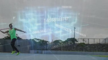 Dijital şebeke animasyonu ve ölçümler güncellenirken, sporcu yaklaşım üstüne cirit atıyor. Atletizm, spor, teknoloji, performans, eğitim, yenilik, spor