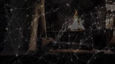 Deri kaplı demirci kayışlarını sıkılaştırıyor, ateş yakıyor ve demircilik için dijital şebekeyi açığa çıkarıyor. Sanayici, endüstriyel tasarım, imalat, çelik işçiliği, zanaatkar, dayanıklı