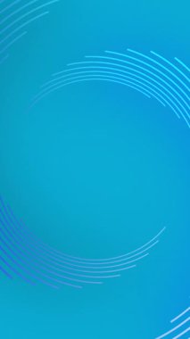 Mavi arka planda mavi girdapların animasyonu. Şekil, renk, şekil ve hareket konsepti dijital olarak oluşturulmuş video.