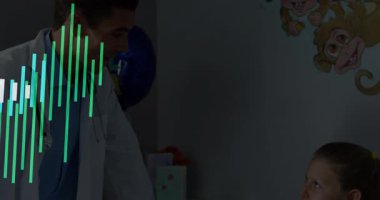 Doktor pediatri odasına giriyor hastayı selamlıyor, tepsiye doğru mısır gevreği ve meyve suyu ile rehberlik ediyor. Pediyatrik, sağlık, şefkat, empati, rahatlatıcı, klinik, dostane