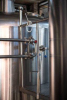 Bira fabrikasının odaklanmamış görüntüsü