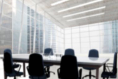 Boş sandalye ve masanın bilgisayar tarafından oluşturulan resmi.