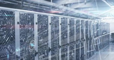 Kamera görüntüleme, sunucu dolapları canlı yayınlar ve görüntüleme için halka grafiği. Teknoloji, veri, dijital, ağ, siber güvenlik, analitik, yenilik