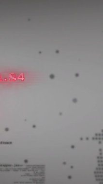 Dünya üzerindeki veri işleme ve okların animasyonu. Bilim, teknoloji ve dijital arayüz kavramı dijital olarak oluşturulmuş video.