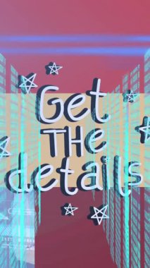 Etraftaki yıldızların animasyonları ayrıntılı metni, parmak izini, soyut arkaplanda birden fazla numarayı alır. Dijital olarak üretilmiş, hologram, hesaplama, bilgi, biyometrik, güvenlik ve teknoloji.