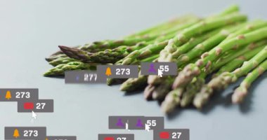 Yüzen rozetler kuşkonmazın etrafında beliriyor. Dönen girdaplar nişanı gösteriyor. Dijital etkileşim, katılım, teknoloji, modern, tazelik, siber, yenilik