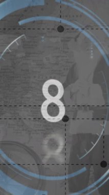 15-0 geri sayım gri bir arka plana dayanır 4k