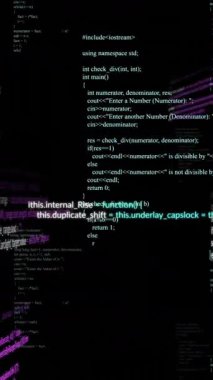 Siyah arkaplan üzerinde dijital profil resimleri ve bilgisayar dilinin animasyonu. Dijital olarak üretilen hologram, illüstrasyon, sosyal medya, kodlama, programlama dili ve teknoloji kavramı.