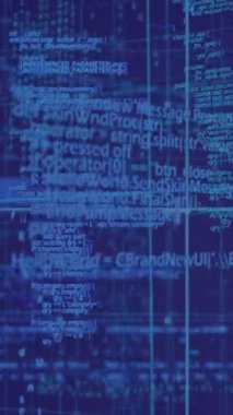 Animation of networks and data processing over grid. Global networks, computing and data processing concept digitally generated video.