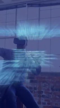 İşletme ekibini onların üzerinde programlama kodu animasyonuyla kutluyoruz. Takım çalışması, işbirliği, başarı, kutlama, teknoloji, takım çalışması