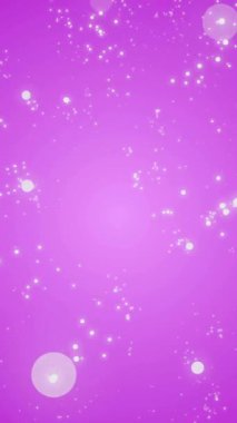 Pembe arka planda hareket eden parlak ışık lekelerinin canlandırması. Renk, şekil, ışık ve hareket konsepti dijital olarak oluşturulmuş video.