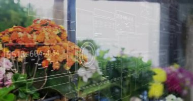 Perakende alışverişçisi çerçeve etkinleştirici veri örtüsü giriyor turuncu buket kokusu soluyor. Çiçek, dekor, botanik, sanatsal, canlı, doğa, tazelik