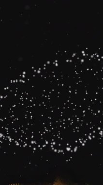 DNA ipliği ve parlayan parçacıklar, bilimsel veri işleme animasyonu. Genetik, biyoteknoloji, biyoenformatik, moleküler, bilim, araştırma