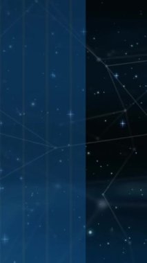 Dünya üzerindeki sayılarla bağlantı ağının animasyonu. Küresel ağ ve teknoloji kavramı.