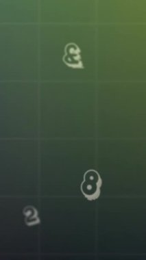 Karanlık arka planda finansal veri işleme animasyonu. Dijital olarak oluşturulmuş küresel bağlantılar, hesaplama ve veri işleme kavramı.