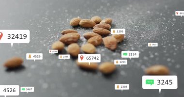 Bademlerin üzerine açılan lokasyon iğnesi, çevresindeki simgelerin metrik olarak kaybolmasına neden oluyor. Teknoloji, analitik, dijital, veri görselleştirme, modern, yaratıcı, iş