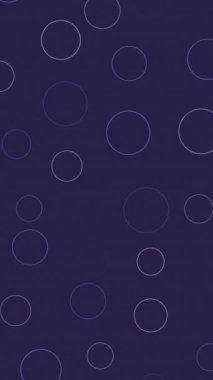 Mor arkaplan üzerinde çoklu gri dairesel şekillerin dijital animasyonu. Kusursuz desenli çizimler