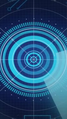 Siyah arka plandaki bilgisayar devre kartının üzerindeki tarama alanının animasyonu. Küresel teknoloji, bilgisayar ve dijital arayüz kavramı dijital olarak oluşturulmuş video.