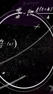 Siyah arkaplan üzerinde DNA iplikçikleri ve bilimsel veri işleme animasyonu. Küresel bilim, bağlantılar, hesaplama ve veri işleme kavramı dijital olarak oluşturulmuş video.