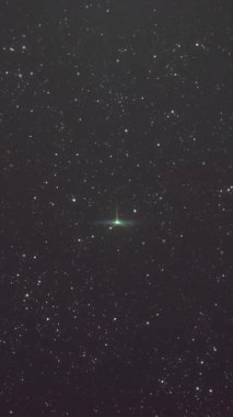 Animation of light spots and space over black background. Abstract background and pattern concept digitally generated video.