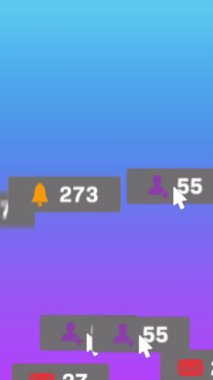 Mavi arkaplana karşı mesaj kutularındaki sayı ve simgelerin değiştirilmesinin canlandırması. Dijital olarak üretilmiş, hologram, illüstrasyon, bildirim, büyüme, sosyal medya ve teknoloji kavramı.