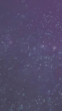 Siyah arka planda mor lekelerin canlandırılması. Teknoloji, renkler ve dijital arayüz konsepti dijital olarak oluşturulmuş video.