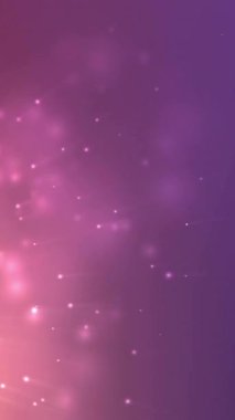 Mor arkaplanda hareket eden parlak ışık izlerinin animasyonu. Işık, renk ve hareket konsepti dijital olarak oluşturulmuş video.