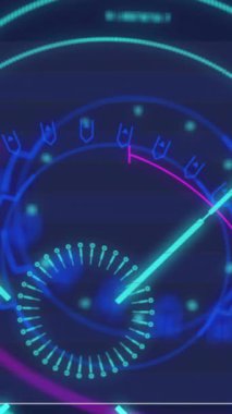 Kapsam taraması ve şebeke üzerinde veri işleme animasyonu. Küresel bağlantılar, bulut hesaplama ve veri işleme kavramı dijital olarak oluşturulmuş video.