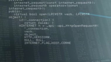 C + + düzenleyici dosya döngüsünü açıyor. Sonra HTTP çoklu satır ve kesişim-1 demosuna geçiş talebinde bulunuyor. Teknoloji, programlama, yazılım geliştirme, kodlama, dijital hesaplama, algoritma