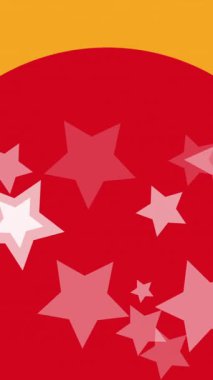 Gururlu Igbtq yıldızlarının gökkuşağının arka planına düşüşünün animasyonu. Gurur ayı, lgbtq, insan hakları ve eşitlik kavramı dijital olarak oluşturulmuş video.