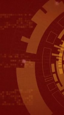 Biyometrik fotoğrafın animasyonu, dijital veri işleme alanı taraması. Dijital olarak oluşturulmuş küresel bağlantılar, hesaplama ve veri işleme kavramı.