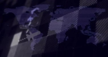 Açılış haritası, OTA uçak uçuş rotası, AC bölgesinin altını çizmek, rota görüntüsü için 3 boyutlu küreye katlanmak. Coğrafya, havacılık, görselleştirme, veri, teknoloji, uluslararası, bağlantı