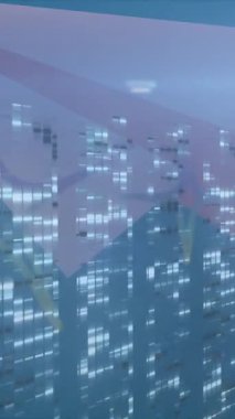 Kağıt uçak üzerinden veri işleme animasyonu. veri işleme, teknoloji ve dijital arayüz kavramı dijital olarak oluşturulmuş video.