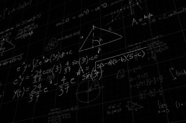 Çözüm ve diyagramı olan matematiksel denklemlerin düşük açı görünümü