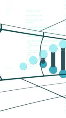 Bilimsel veri işleme için DNA dizisi ve ikili kodlama animasyonu. Bilim, teknoloji, genetik, analiz, moleküler, araştırma