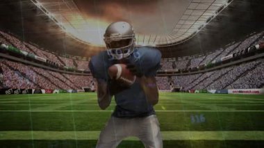 Mavi formalı futbolcu topu yakalıyor ve kırmızı defans oyuncusu topu kaçırmadan önce topu tutuyor. Sporcu, spor, aksiyon, takım çalışması, adrenalin, zafer, stadyum